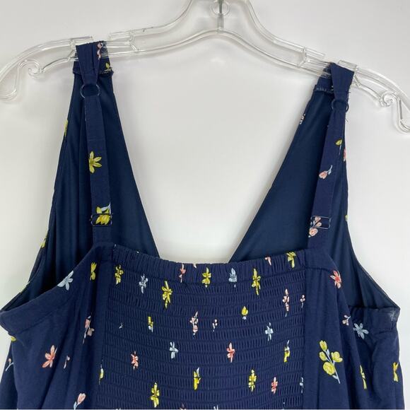 Torrid Maxi Challis Button-Front Blue Floral Maxi Dress size 00 - Picture 7 of 14